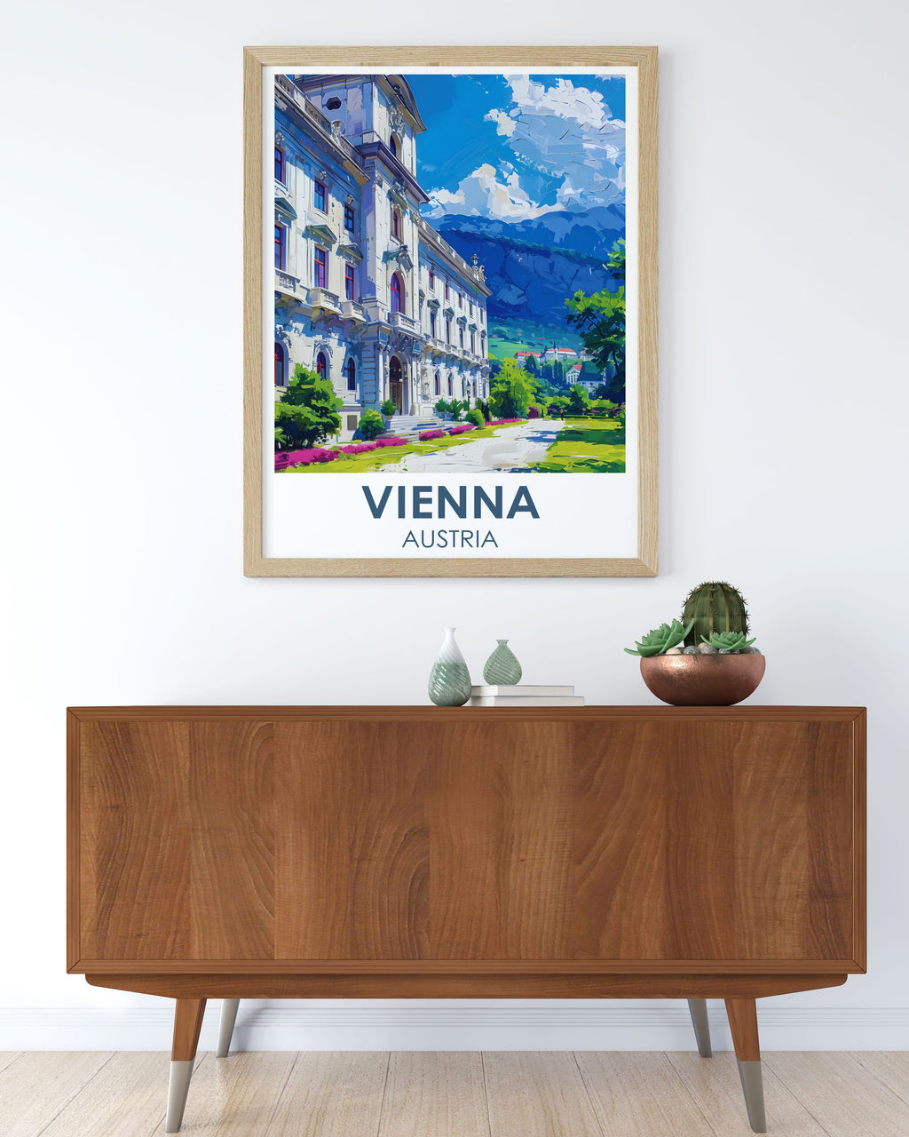 Vienna Fine Travel Posters Belvedere Palace Beautiful Art Austria Perfect Wall Art