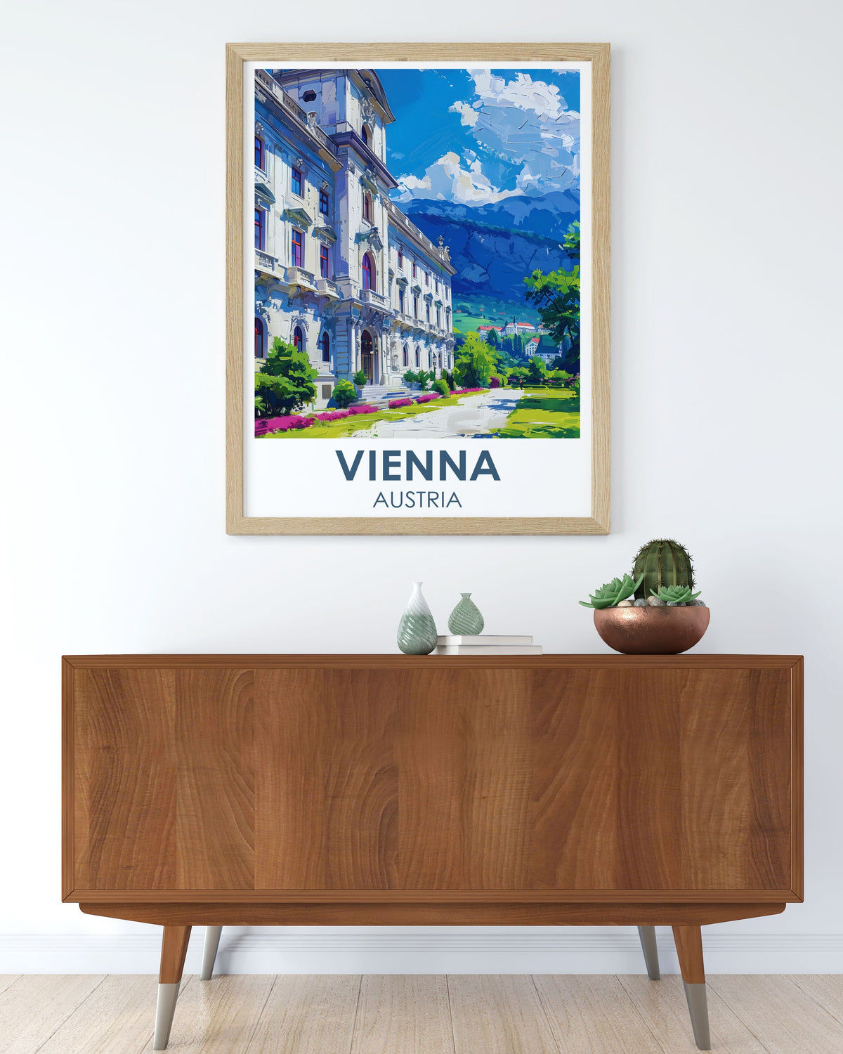 Vienna Fine Travel Posters Belvedere Palace Beautiful Art Austria Perfect Wall Art