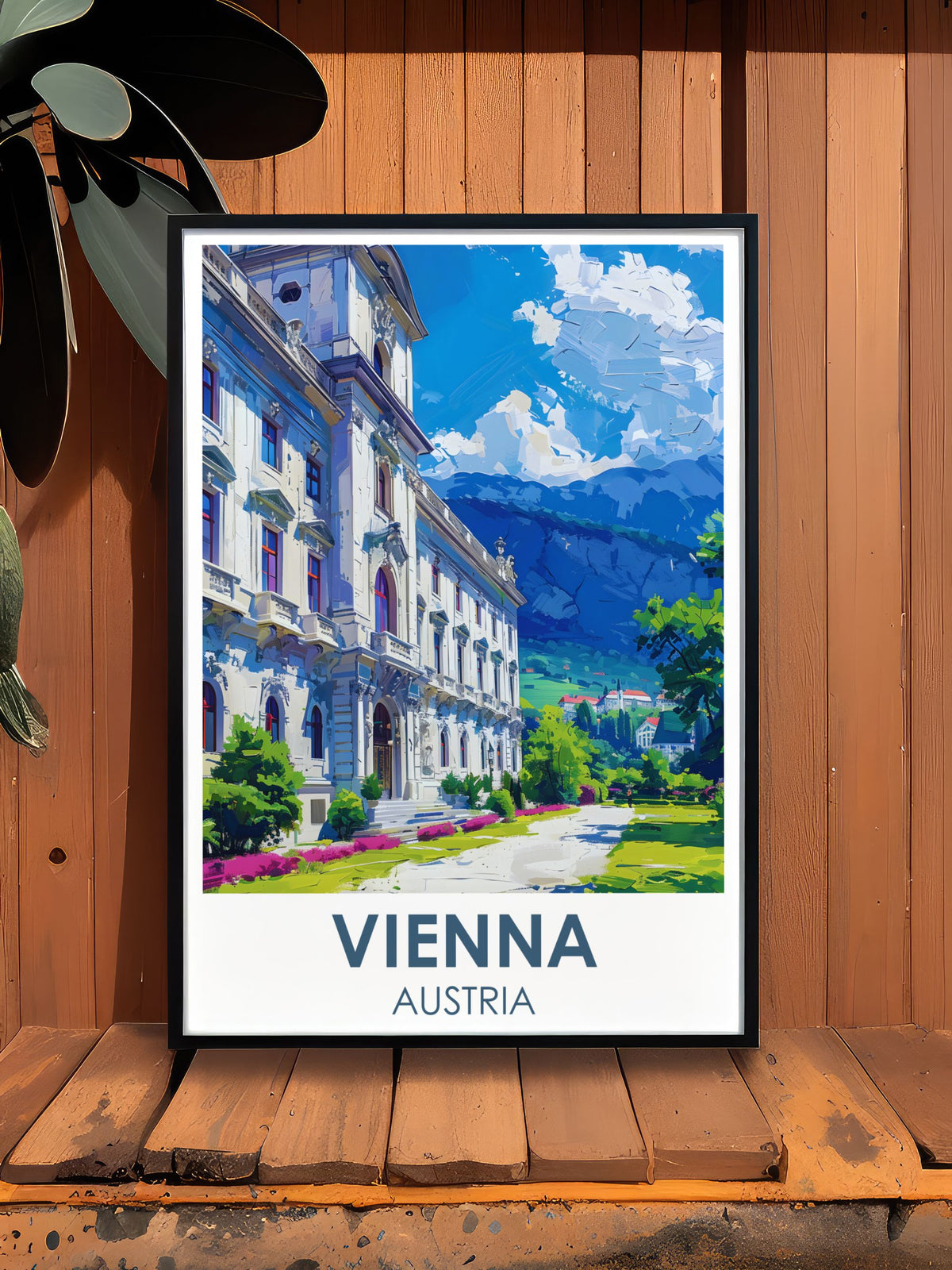 Vienna Fine Travel Posters Belvedere Palace Beautiful Art Austria Perfect Wall Art