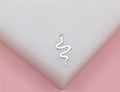 18K Gold Filled Snake Serpent Charm Pendant