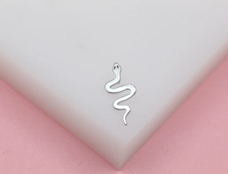 18K Gold Filled Snake Serpent Charm Pendant