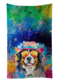 Bernese Mountain Dog Hippie Dawg Kitchen Towel