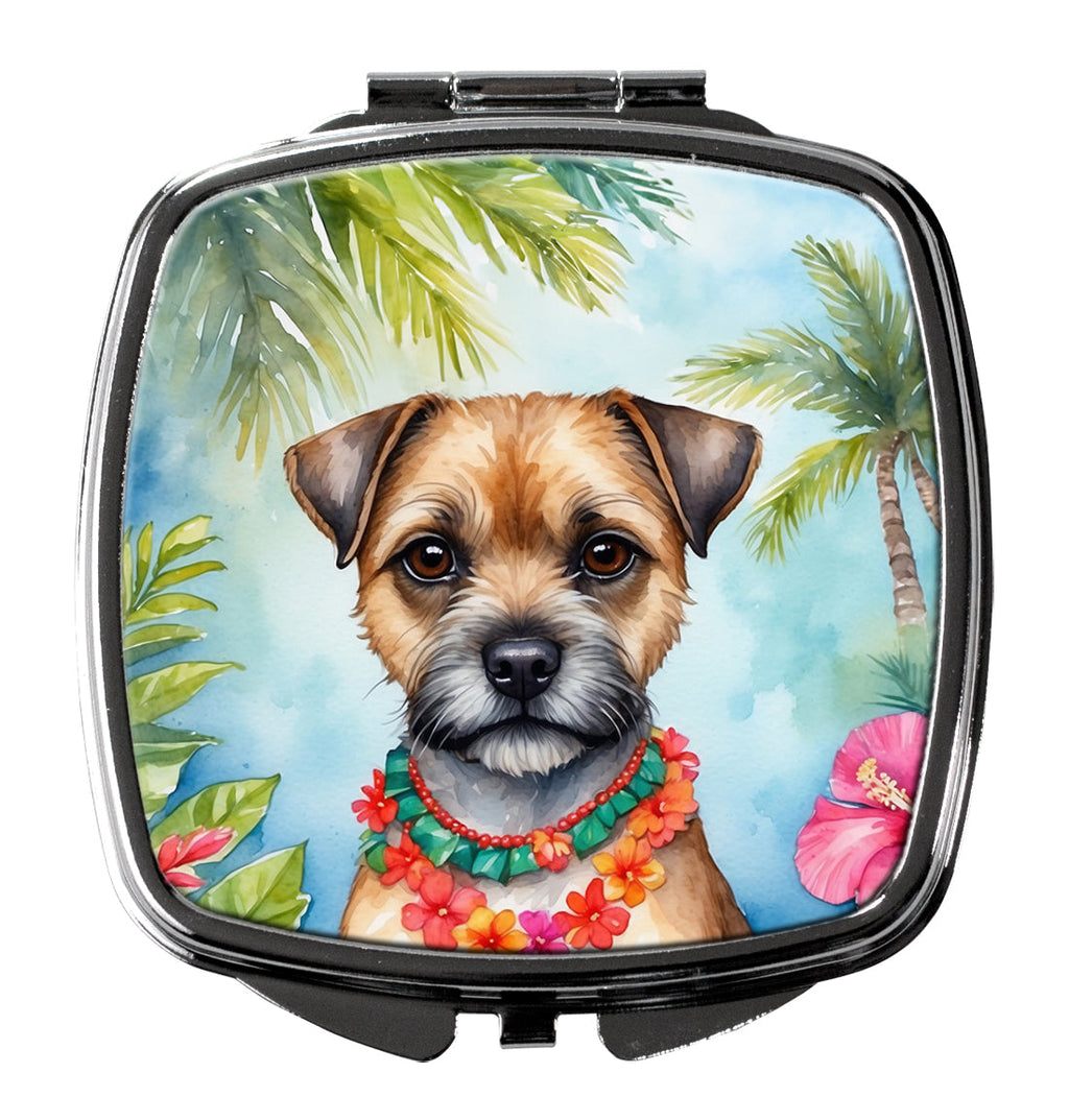 Border Terrier Luau Compact Mirror