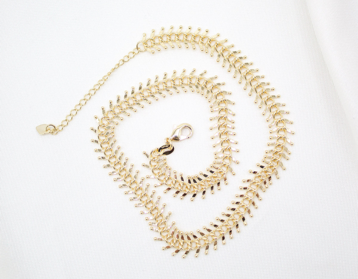 Designed Ball Spine Choker (F109)
