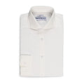 Leo Mens Slim Fit Snow White Dress Shirt