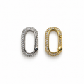 Oval CZ Jewelry Clasp (XX18)