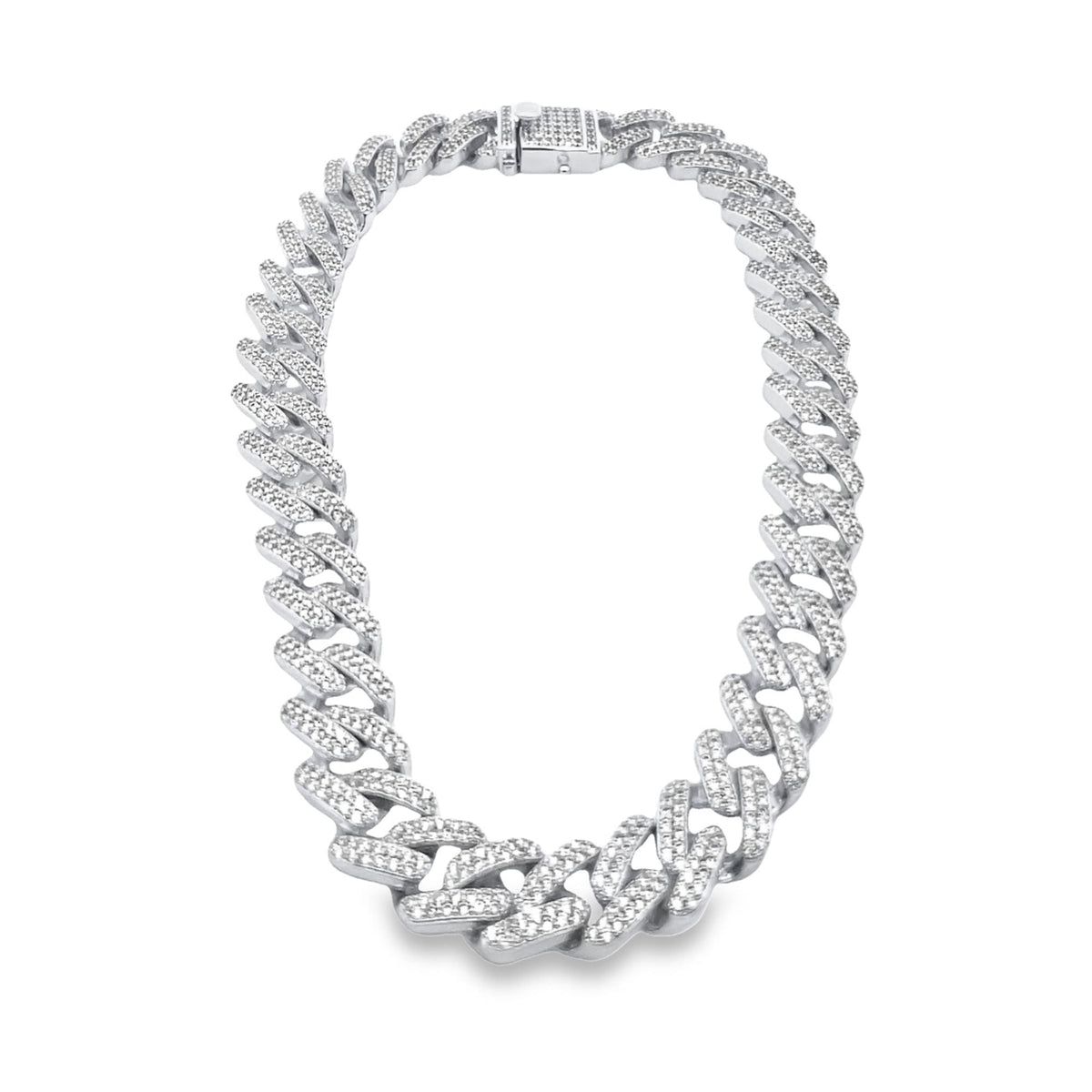 14mm Cuban Micro Pave CZ Chain