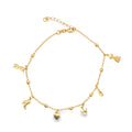 Woman Accessories, Lipstick, Dress, High Heels Charm Anklet (E3)