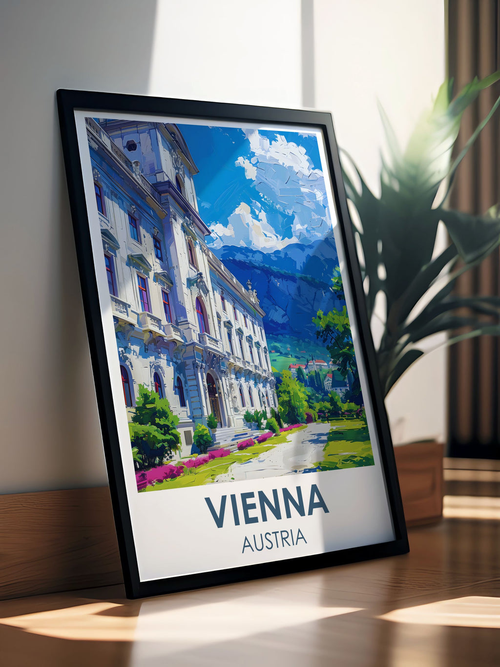 Vienna Fine Travel Posters Belvedere Palace Beautiful Art Austria Perfect Wall Art