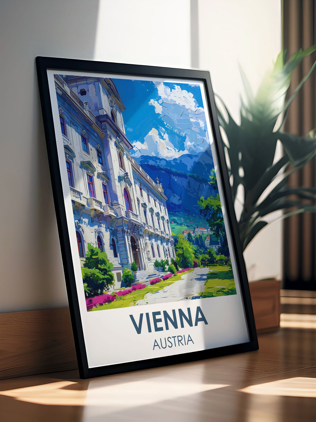 Vienna Fine Travel Posters Belvedere Palace Beautiful Art Austria Perfect Wall Art