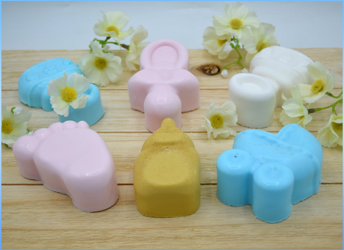 Baby Shower  Natural Crafted  Soap Bars 2.5 oz (set of 6)